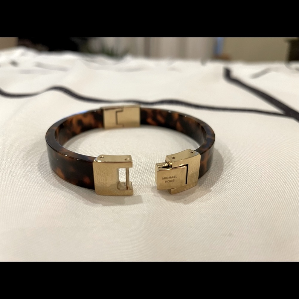 Michael Kors Leopard Cuff Bracelet